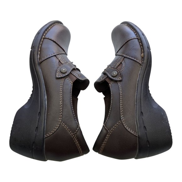 Earth Spirit Gelron 2000 Brown Leather Loafer Slip On Shoe 6 Memory Foam Sole - Picture 5 of 10